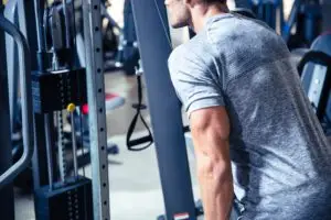 man using machine