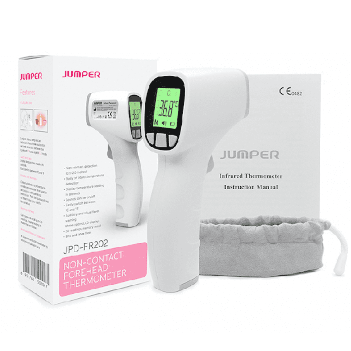Jumper Infrared Forehead Thermometer Contactless